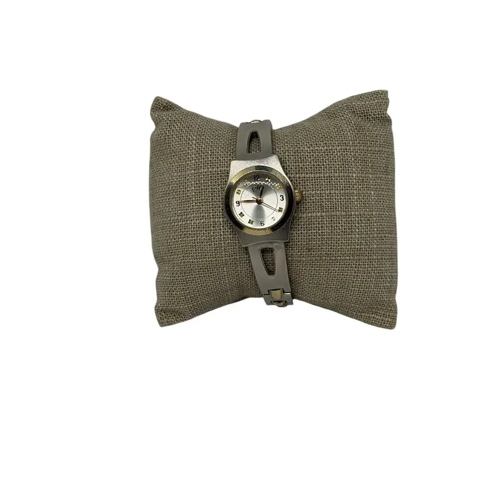 Two Tone Silver Gold Watch Small Face  New Battery